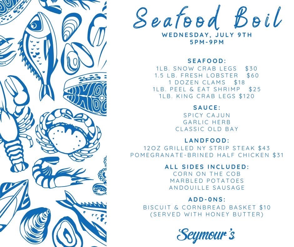  Seafood Boil menu
