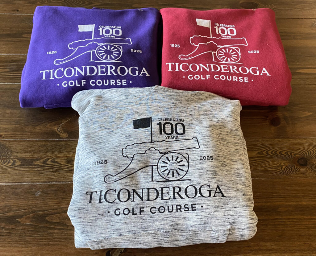 Celebrate 100 Years with Ticonderoga Golf Course Apparel!