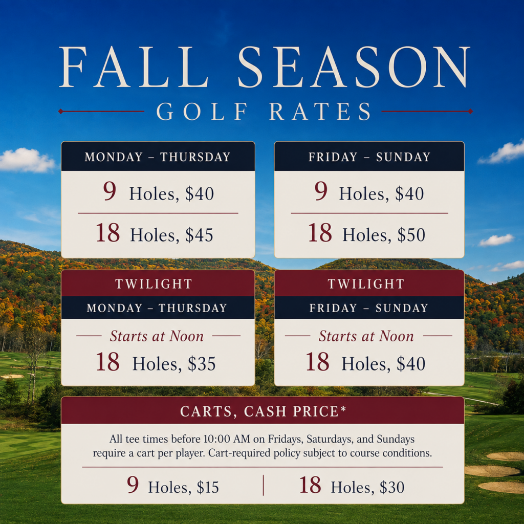 fall golf rates