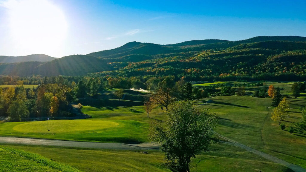 golf course in the fall