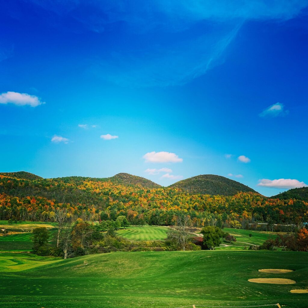 fall view of course